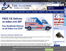 Tablet Screenshot of masoniccollection.co.uk
